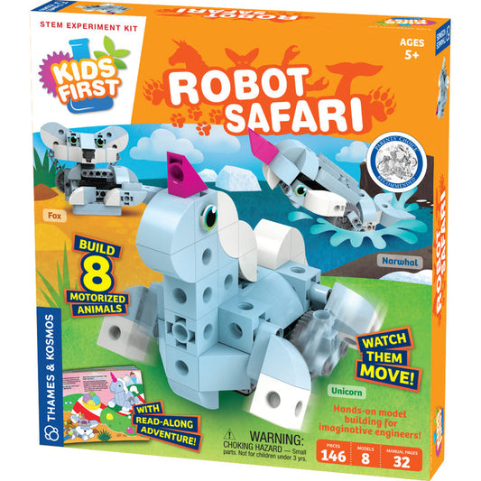 Kids First: Robot Safari - Introduction to Motorized Machines STEM Thames & Kosmos