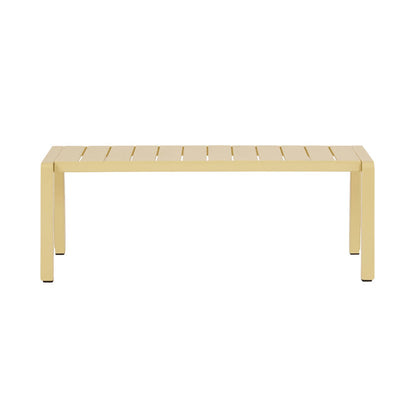 Kids Kace Rectangle Bench Sunlit Yellow