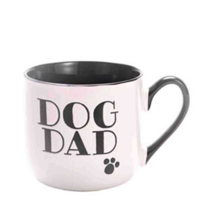 Kitchen Life 440ml "Dog Dad" Ceramic Mug - Black & White