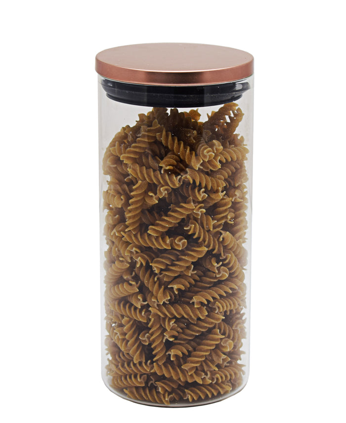 Kitchen Life Decadent Borosilicate Large Canister - Clear