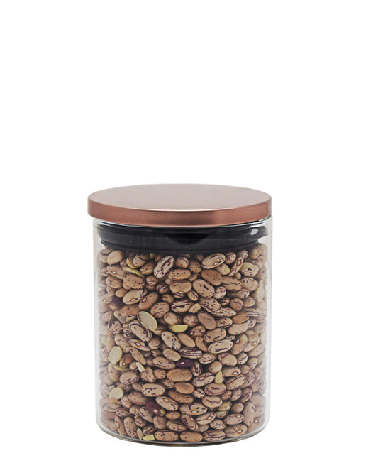 Kitchen Life Decadent Borosilicate Small Canister 750ml - Rose Gold