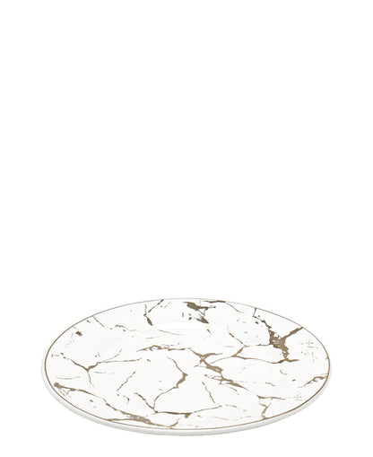 Kitchen Life Golden Side Plate - White & Gold