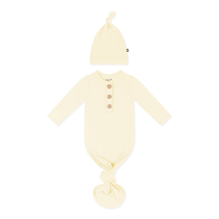 Product photo of the Knotted Gown with Hat Set in Chamomile