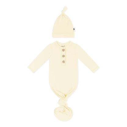Product photo of the Knotted Gown with Hat Set in Chamomile