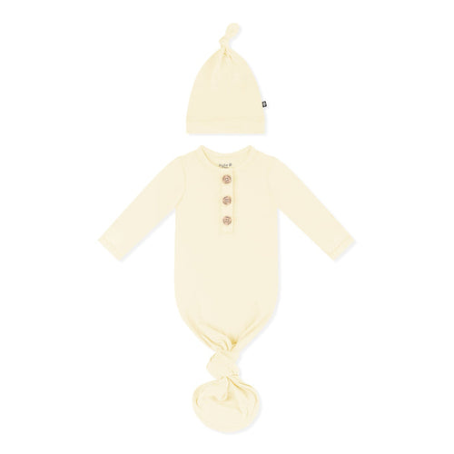 Product photo of the Knotted Gown with Hat Set in Chamomile