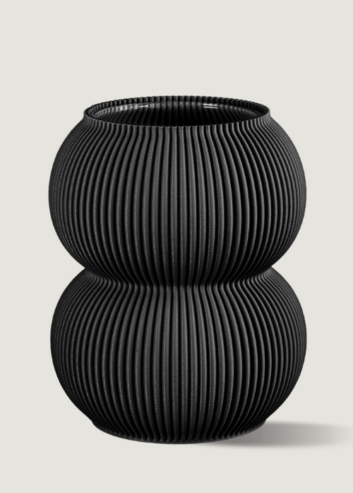 KOYL-14 VASE-CHARCOAL
