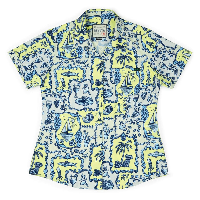 RSVLTS XS RSVLTS Women's Short Sleeve Shirt La Dolce Vita – Women's KUNUFLEX Short Sleeve Shirt La Dolce Vita – Women's KUNUFLEX Short Sleeve Shirt