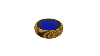 LA REDONDA-LUXE CARD YELLOW  WITH BLUE