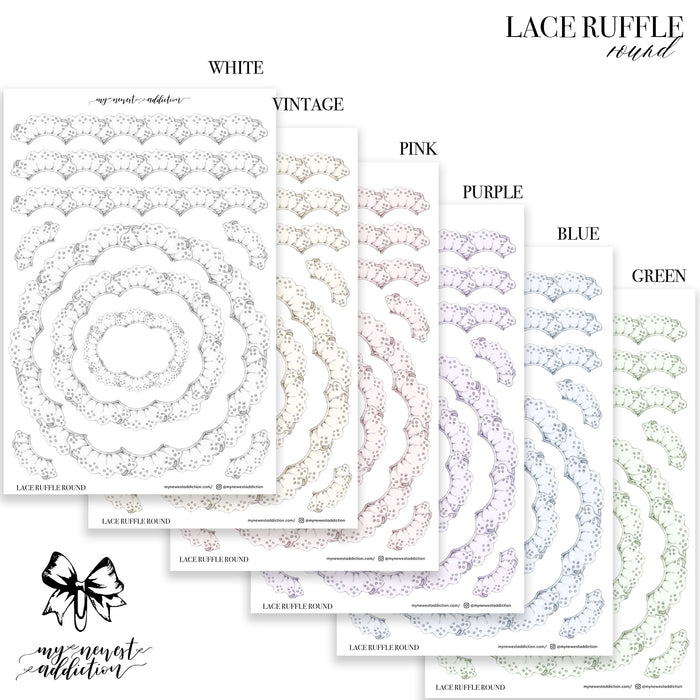 Lace Ruffles Round