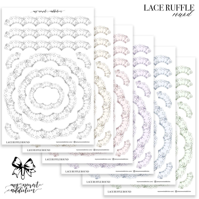 Lace Ruffles Round