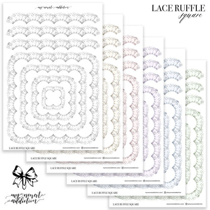 Lace Ruffles Square