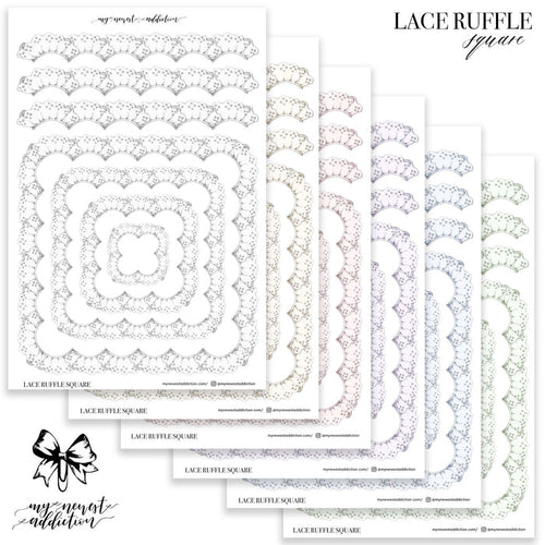 Lace Ruffles Square