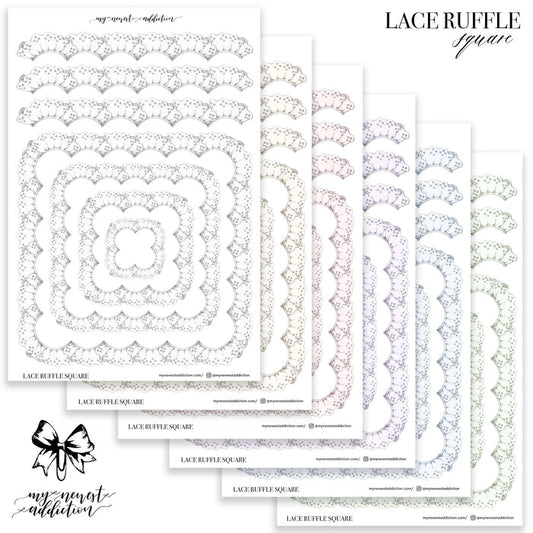 Lace Ruffles Square