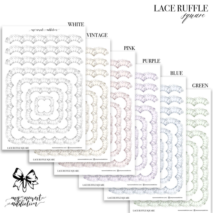 Lace Ruffles Square
