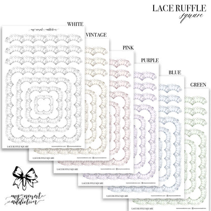 Lace Ruffles Square