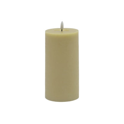 LARGE CHAMPAGNE FLAMELESS PILLAR CANDLE