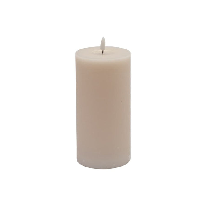LARGE PINK FLAMELESS PILLAR CANDLE