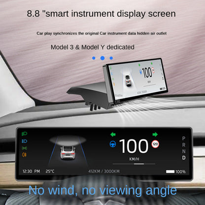 LCD Instrument Cluster Screen with Carplay For Tesla Model 3 & Model Y