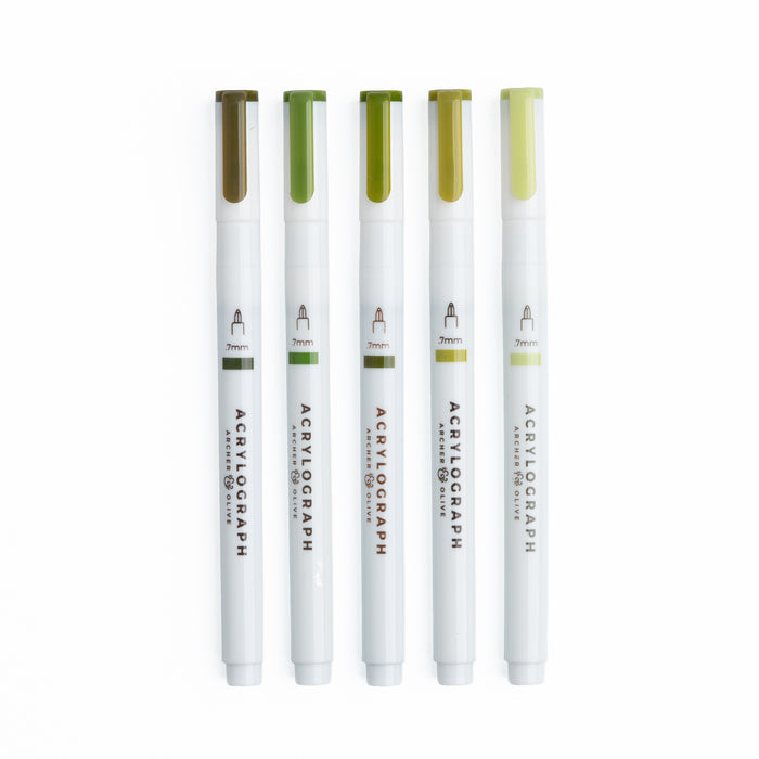 Leaf Green Hues Set - Archer and Olive