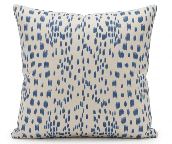 Les Touches Pillow Cover in Cadet Blue