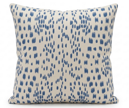 Les Touches Pillow Cover in Cadet Blue