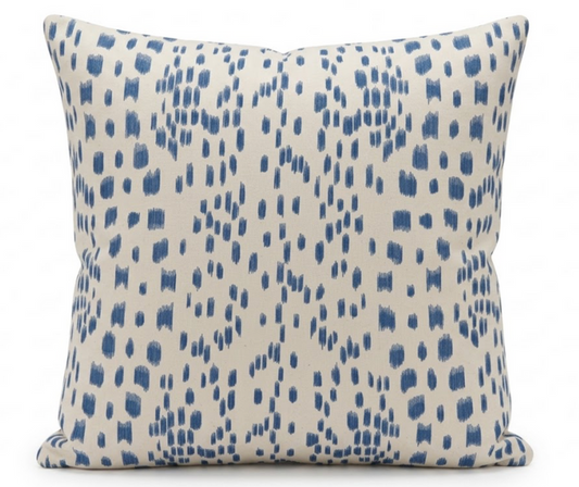 Les Touches Pillow Cover in Cadet Blue