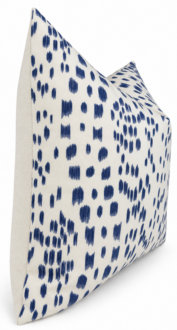 Les Touches Pillow Cover in Cadet Blue