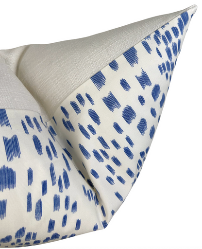 Les Touches Pillow Cover in Cadet Blue