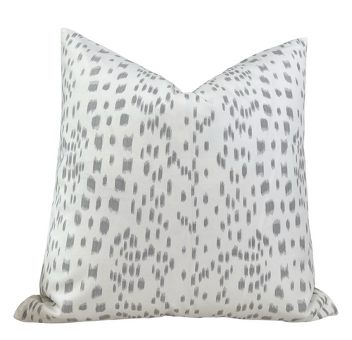Les Touches Pillow Cover in Gray