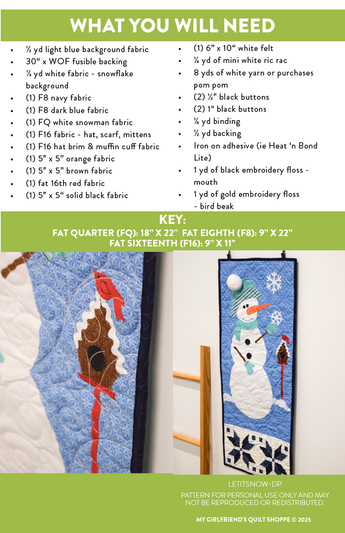 Let It Snow Skyscraper (Downloadable Pattern)