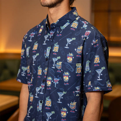 RSVLTS RSVLTS Short Sleeve Shirt Let's All Go to the Lobby Bar – KUNUFLEX Short Sleeve Shirt