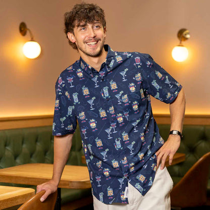 RSVLTS RSVLTS Short Sleeve Shirt Let's All Go to the Lobby Bar – KUNUFLEX Short Sleeve Shirt