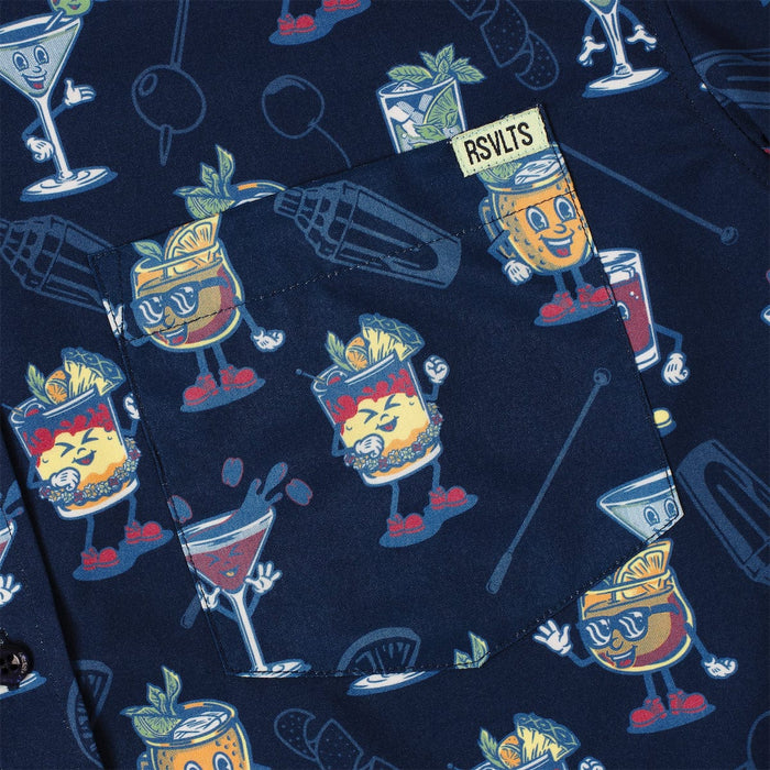 RSVLTS RSVLTS Short Sleeve Shirt Let's All Go to the Lobby Bar – KUNUFLEX Short Sleeve Shirt