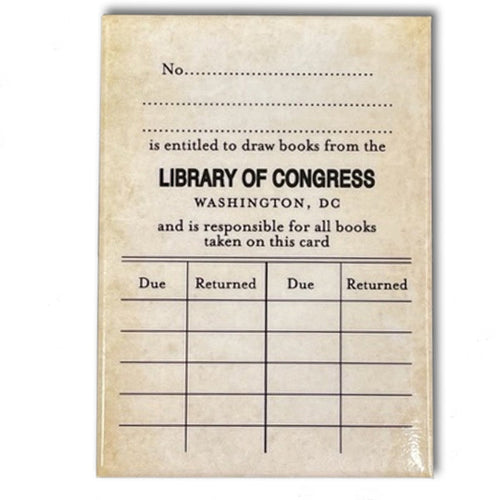 Library Card Magnet