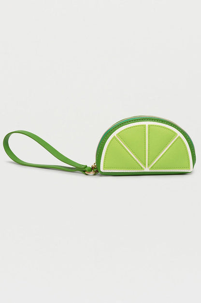 Lime Slice Applique Purse
