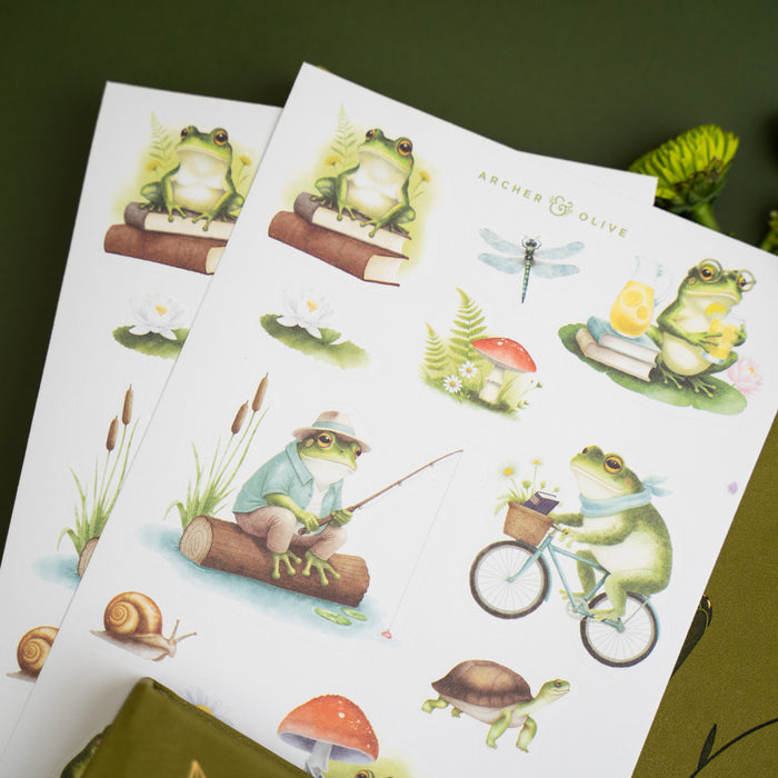 Literary Frog | Stickers - Archer and Olive