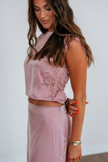Lizabeth Satin Top