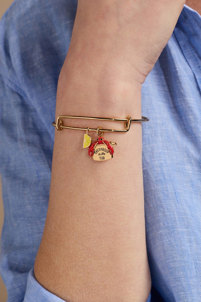 Lobster Boil 'Everybody In The Tub' Charm Bangle