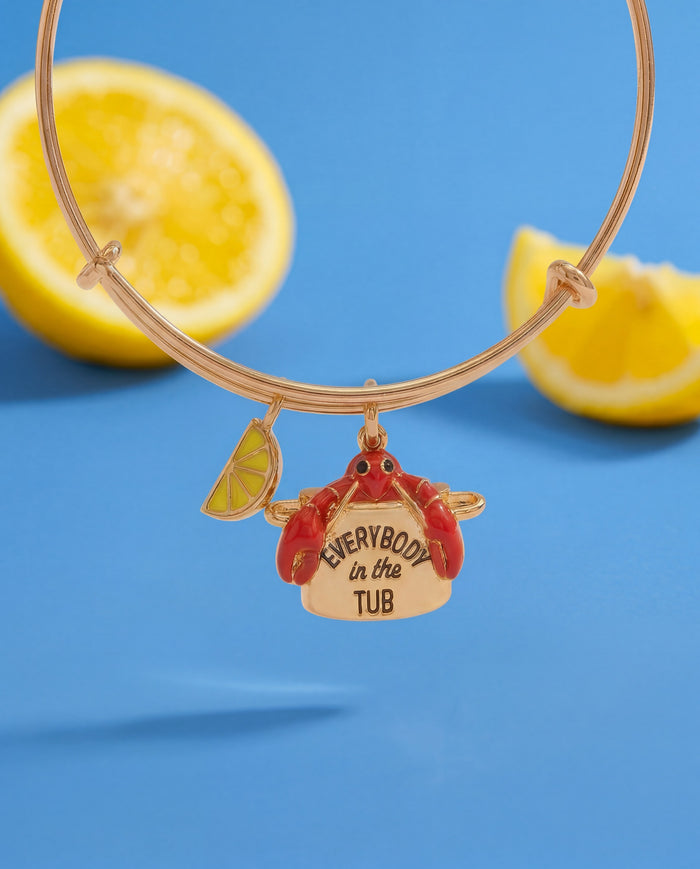 Lobster Boil 'Everybody In The Tub' Charm Bangle