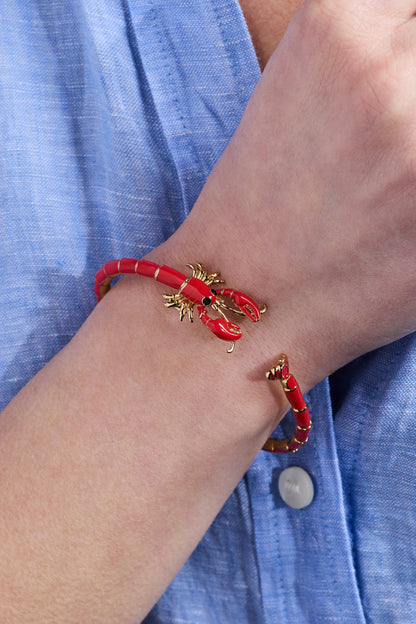 Lobster Boil Hinged Cuff