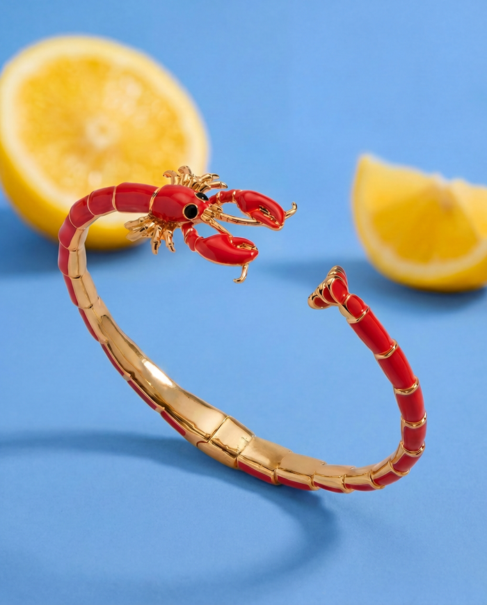 Lobster Boil Hinged Cuff