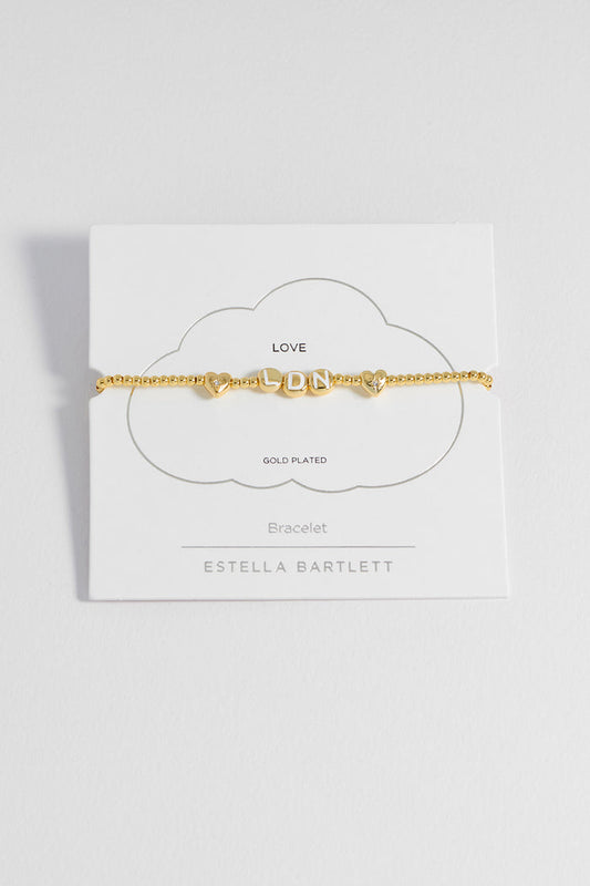 London Letter Bead Bracelet