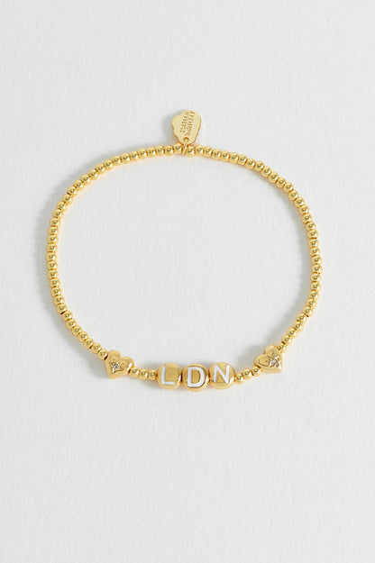 London Letter Bead Bracelet