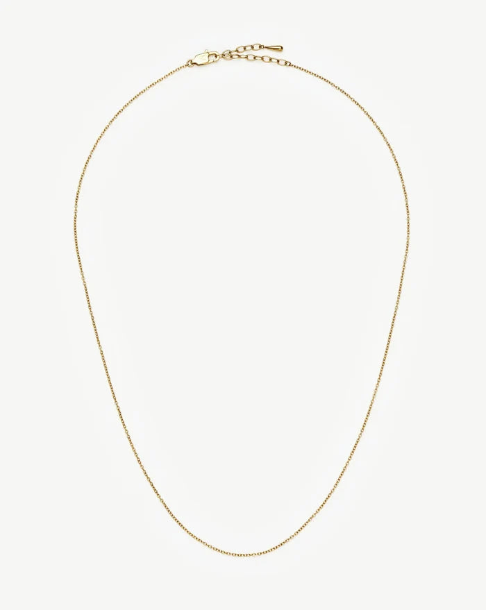 Long Trace Chain Necklace | 18k Gold Plated Necklaces Missoma