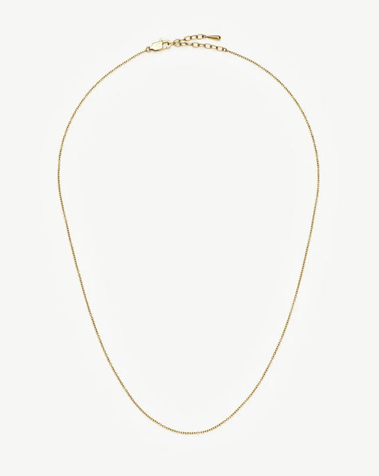 Long Trace Chain Necklace | 18k Gold Plated Necklaces Missoma