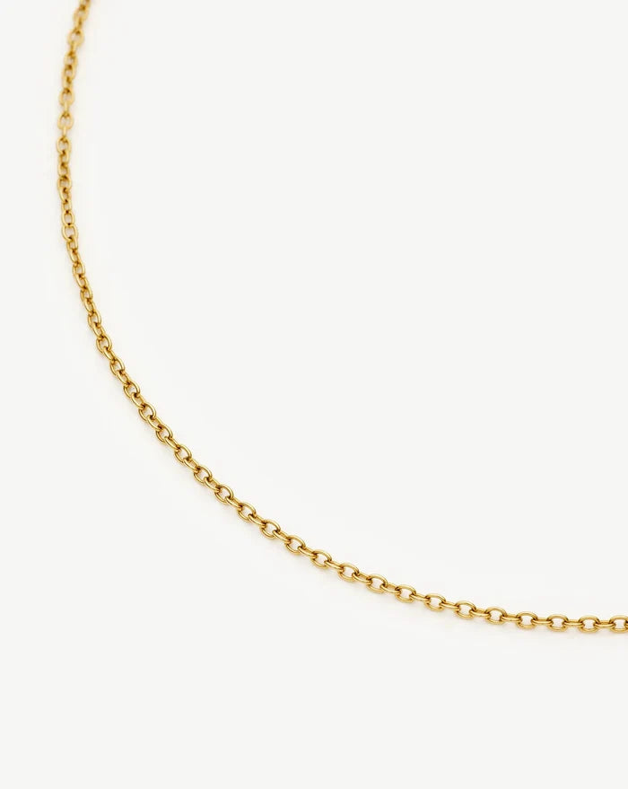 Long Trace Chain Necklace | 18k Gold Plated Necklaces Missoma