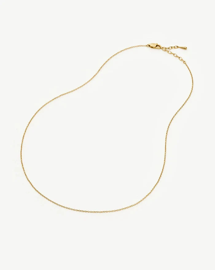 Long Trace Chain Necklace | 18k Gold Plated Necklaces Missoma