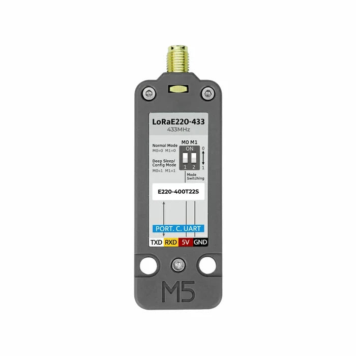 LoRa Unit 433MHz with Antenna (E220) - m5stack-store