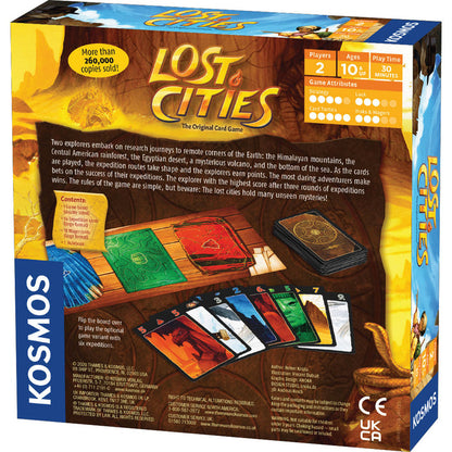 Lost Cities - Card Game - With 6th Expedition Games Thames & Kosmos
