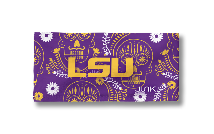 Louisiana State University: Sugar Skull Big Bang Lite Headband - View 3
